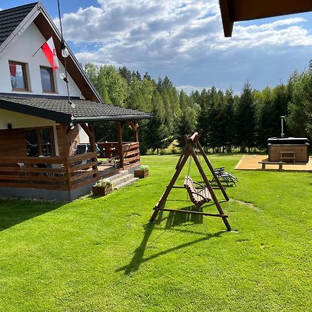Domek Z Kominkiem Nad Jeziorem Z Jacuzzi Ogrodowym Sumowo  Екстер'єр фото